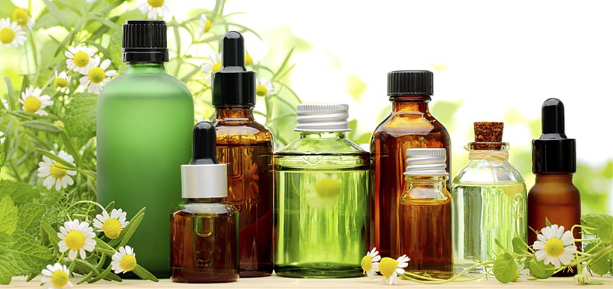 Essential oils for pain relief.